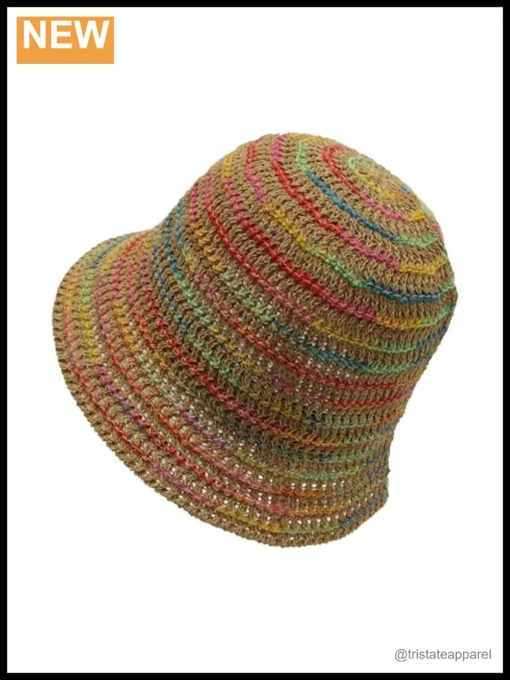 Packable Knitted Straw Bucket Hat for Women Sun Protection Travel Beach Hat